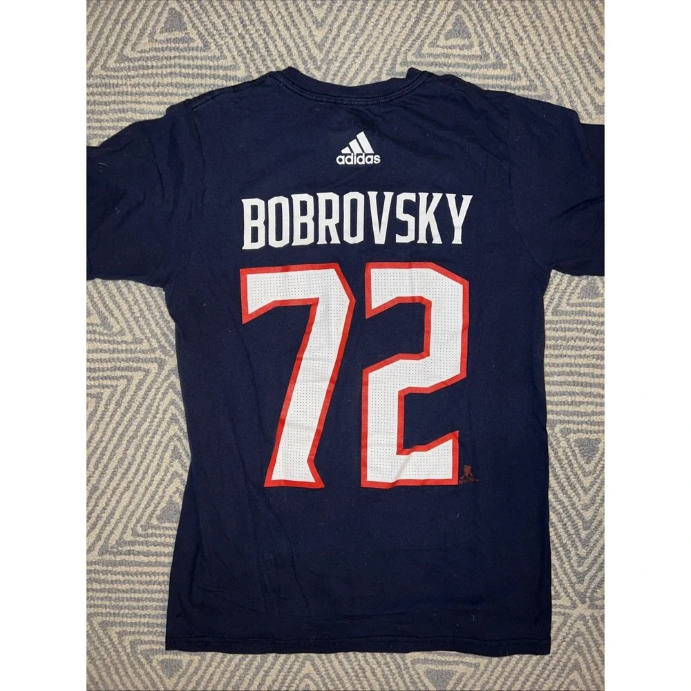 Adidas‎ Columbus Blue Jackets Sergei Bobrovsky T-Shirt Jersey - Blue - Small
